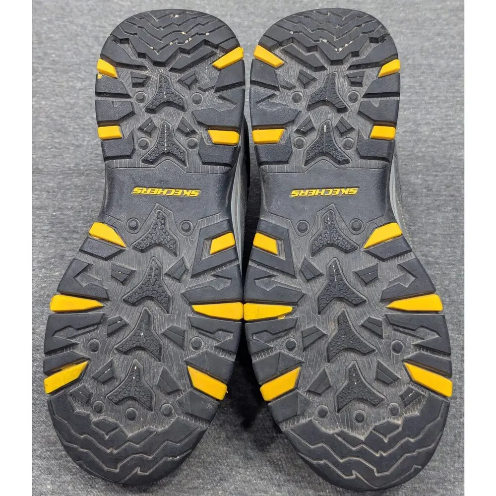 SKECHERS Mens Shoes - Gray/Yellow, Trego Pacifico, Waterproof, Hiking Boots, 8.5 - Picture 5 of 8
